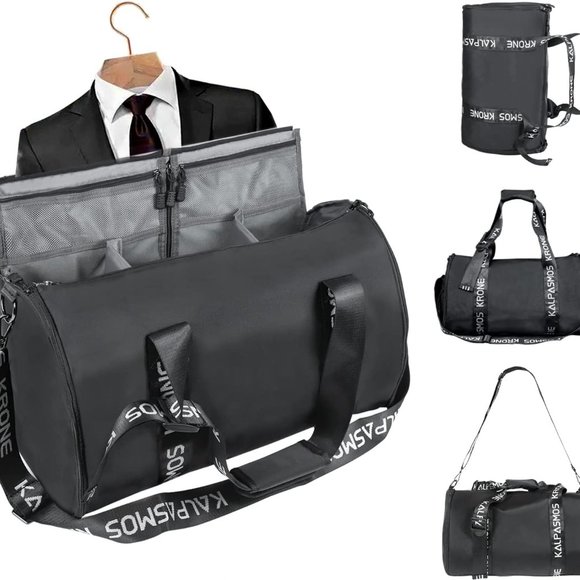 Premium Suit Garment Duffel Bag for Travel Foldable Stylish Hand Carry Shoulder - Picture 1 of 6